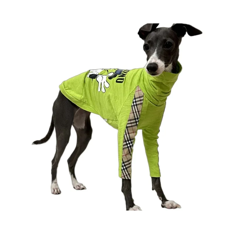 Spring and Summer Thin Greyhound Clothes, Trendy Brand Cotton Vests, Italian Little Greyhobby, Berlington Terrier Clothes