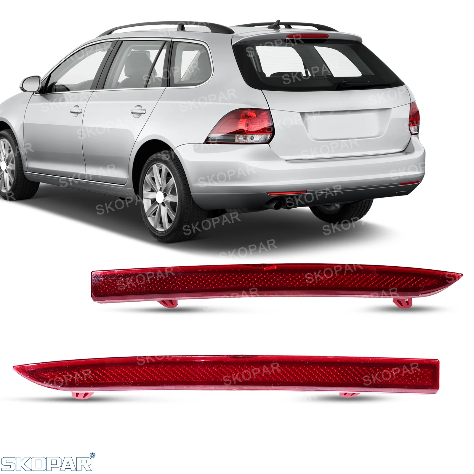 Für VW Jetta Sportwagen 2008 2009 2010/Golf Variant 2010 2011 2012 2013 2014 Auto Heckstoßstangen-Reflektorlicht Lampe 1K9945105A – Detail 1