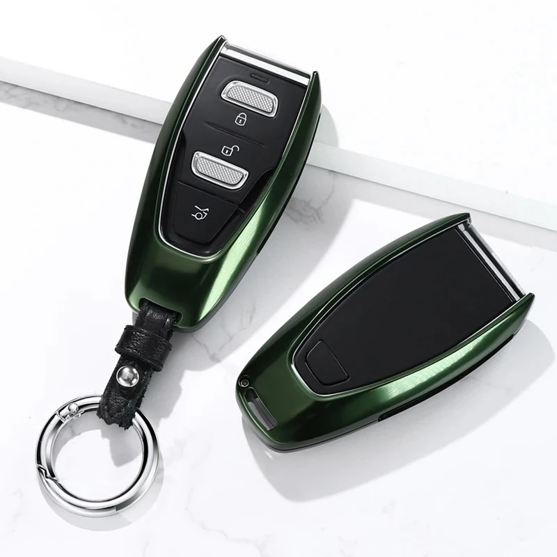 New metal numerical control car keychain cover aluminum alloy keychain bracket accessories bag - keychain protection