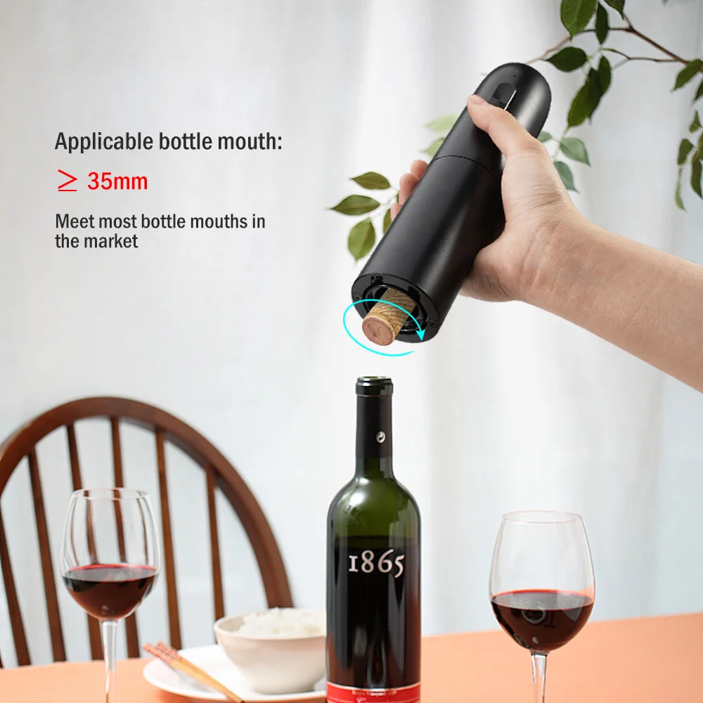 Wine Bottle Opener Automatic Red Wine Corkscrew Rechargeable Wine Opener with Charging Base Wine Tools Kitchen Products