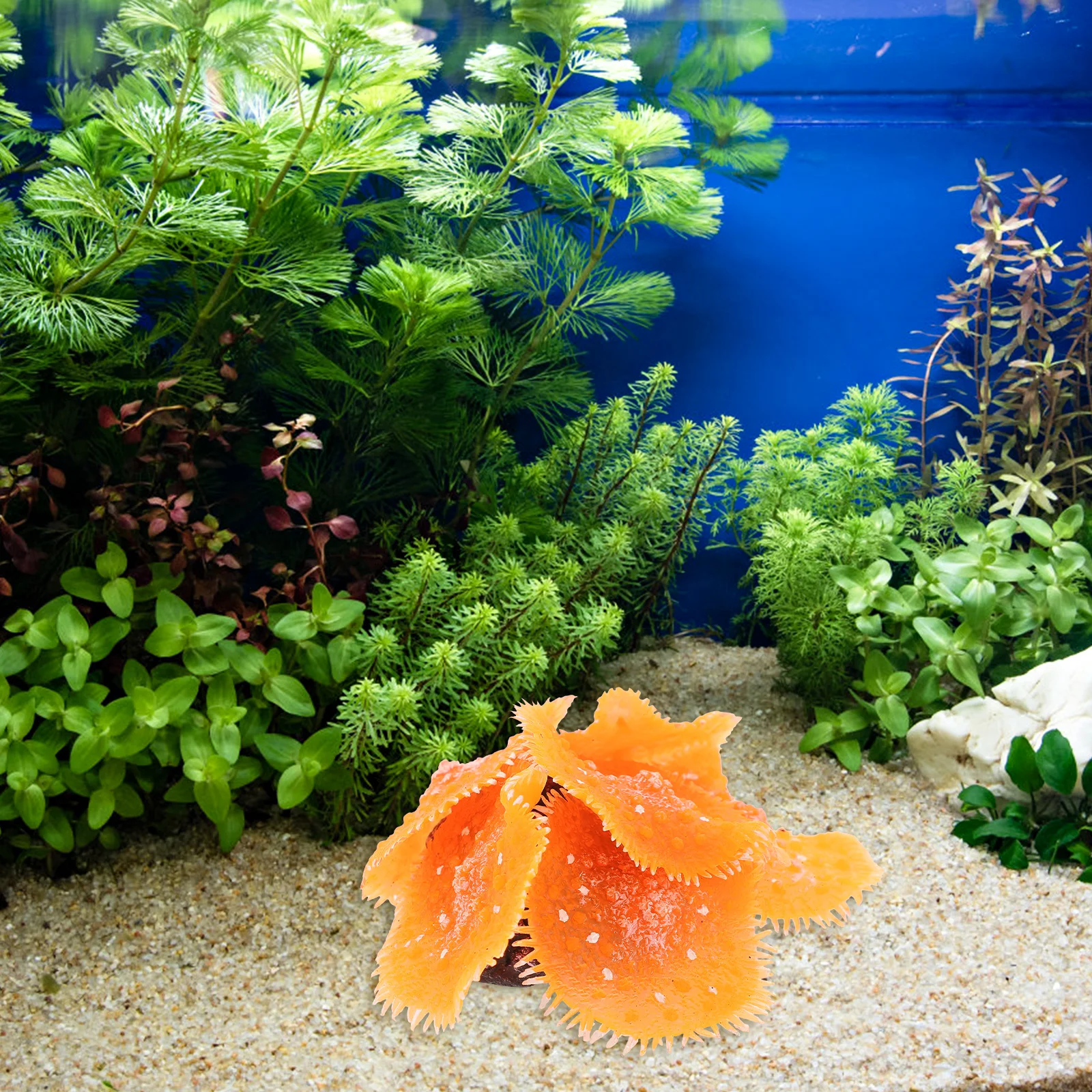 

Silica Gel Decor for Fish Tank ange MI111 Artificial Coral Aquarium nament Home Artificial Coral Office Pet Supplies