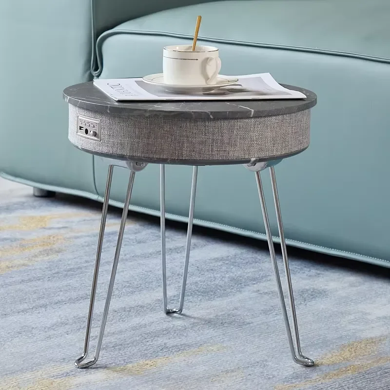 Modern Durable Eco-Friendly Smart Multi-Functional Coffee Table Wireless Charging Bluetooth Speaker Foldable Outdoor Side