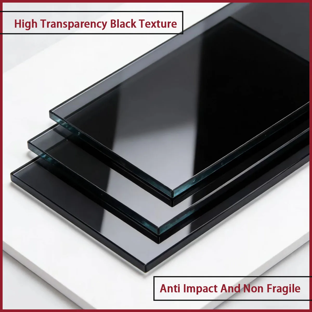 Black Transparent Acrylic Sheet PMMA Thickness 2mm~5mm, a Decorative Material That Balances Aesthetics and Practicality