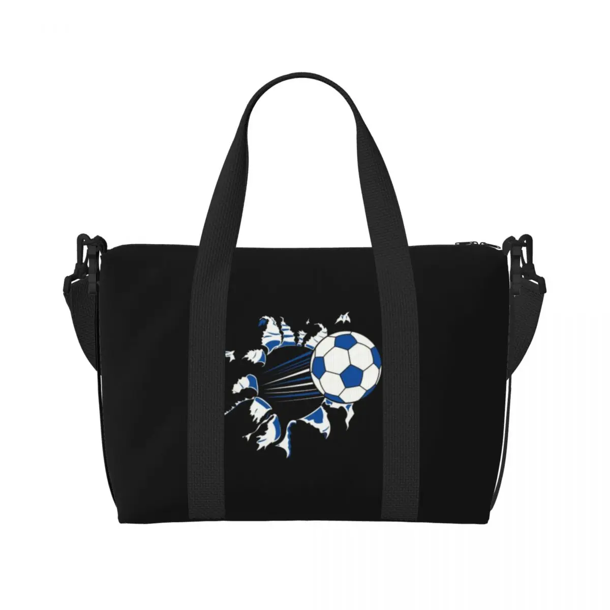 

Футбольная большая сумка на заказ, женская большая вместительная футбольная сумка для спортивного тренажерного зала, пляжная дорожная сумка на плечо