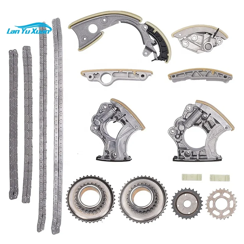 

Timing Chain Kit 16PCS Chain, Sprocket, Tensioner, Guide Rail, Slide Rail Engine For C7 A4 A6 Q5 OEM 06E109465BC 79109479