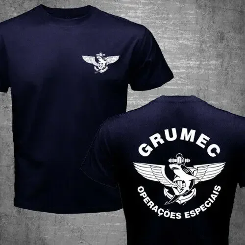 Short Casual  Four Seasons O-Neck Shirts Brazilian Naval Combat Divers GRUMEC Special Forces Men T-shirt graphic clothing FUNNY