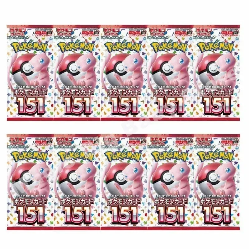 10 confezioni di carte Pokemon PTCG originali originali Peng Source Li Indigo Gem Pack V2 151 Hope The Rockets' Glory Taijing PTCG Card
