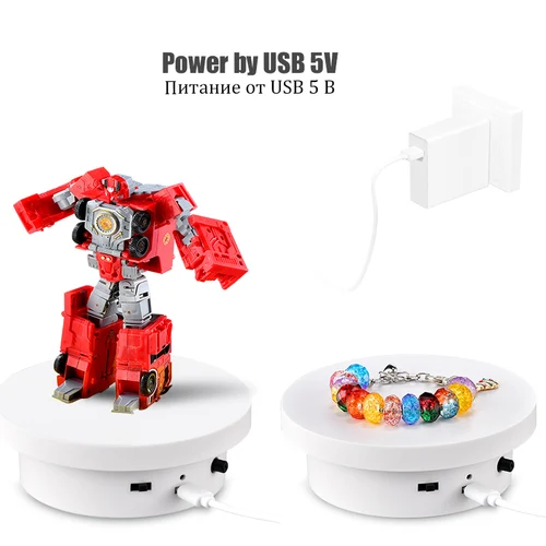 Imagen 2 del producto BFOLLOW-soporte de exhibición eléctrico giratorio, 13cm, 20cm, espejo giratorio 360 para disparar, fotografía, vídeo, exposición de Base motorizada