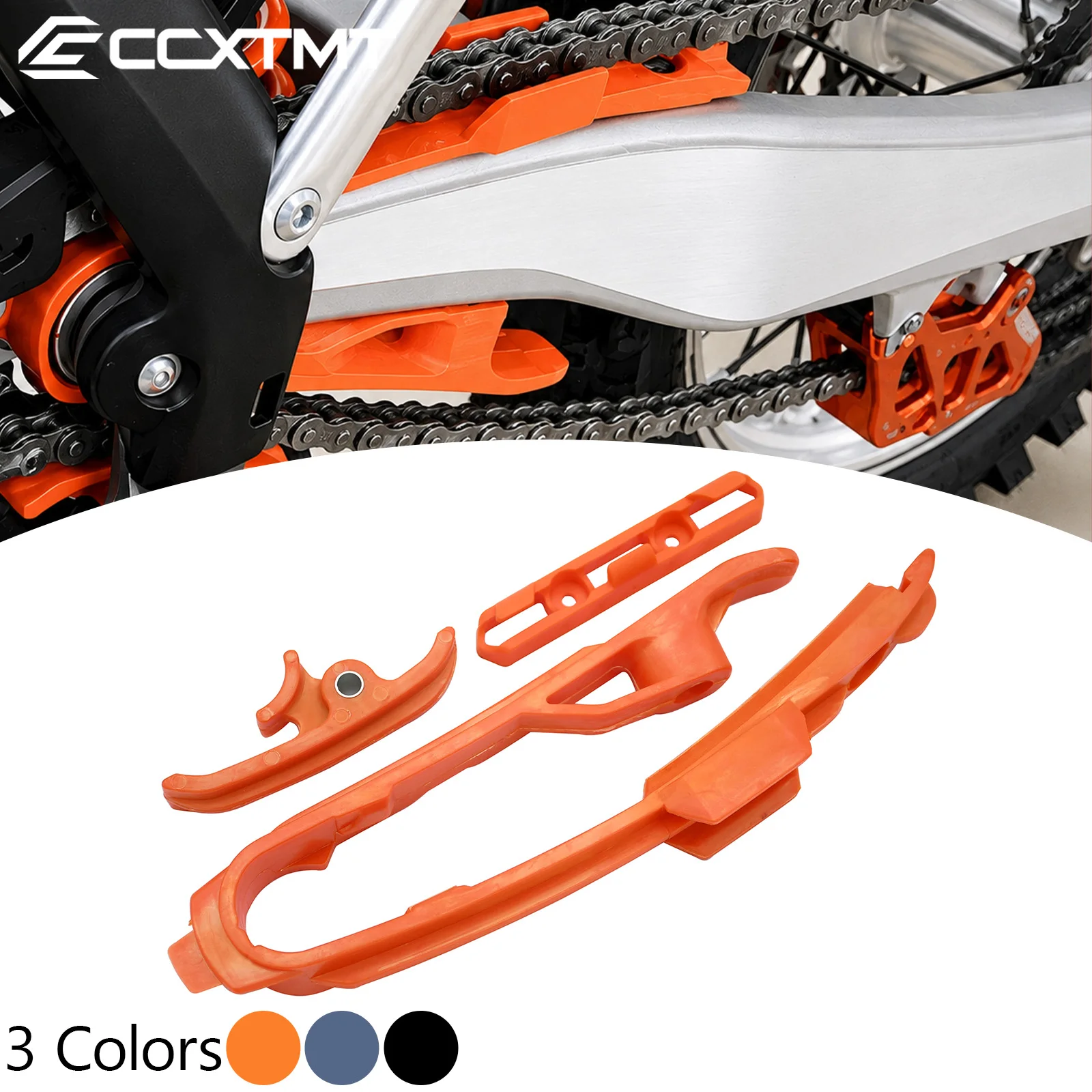 Motorcycle Brake Hose Clamp Chain Slider Sliding Piece Guard Kit For KTM SX 150 125 SX250 XC300 XC250 XC150 XCF450 XCF350 XCF250
