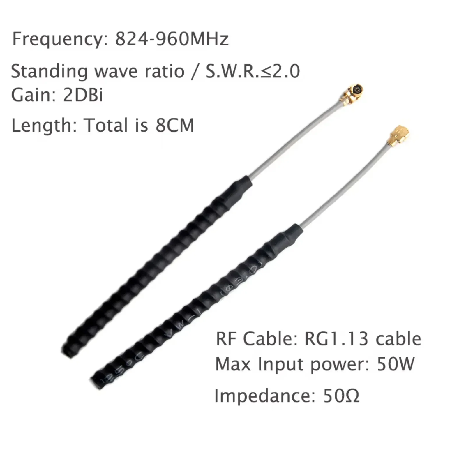 10Pcs/lot 868MHz 915MHz GSM IPX IPEX 1.13 UF.L Antenna Built-in 2DBi 8CM for ESP32 LoRa32-V3 LORA32U4II Lora Development Board