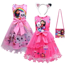 Anime Gabi Cat Cosplay Costume Gabi Juguetería Bow Lace Dress Headwear Bag Kids Halloween Christmas School Party Cosplay Costume