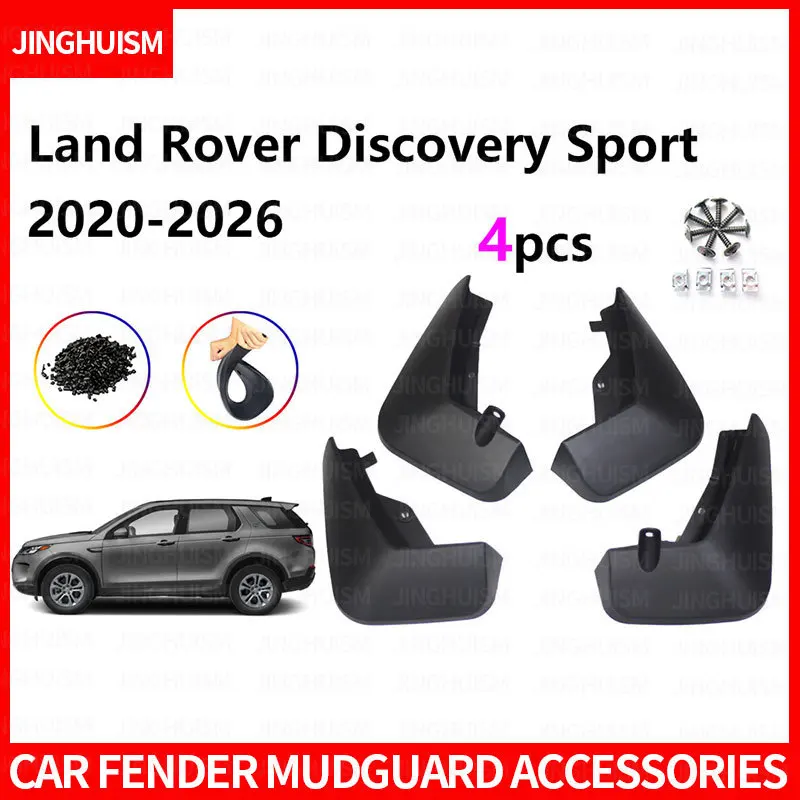Mudguards FOR Land Rover Discovery Sports 2020-2026 Auto Mud Flaps Exterior Styling Accessory ABS Plastic Anti Splash Mudguards