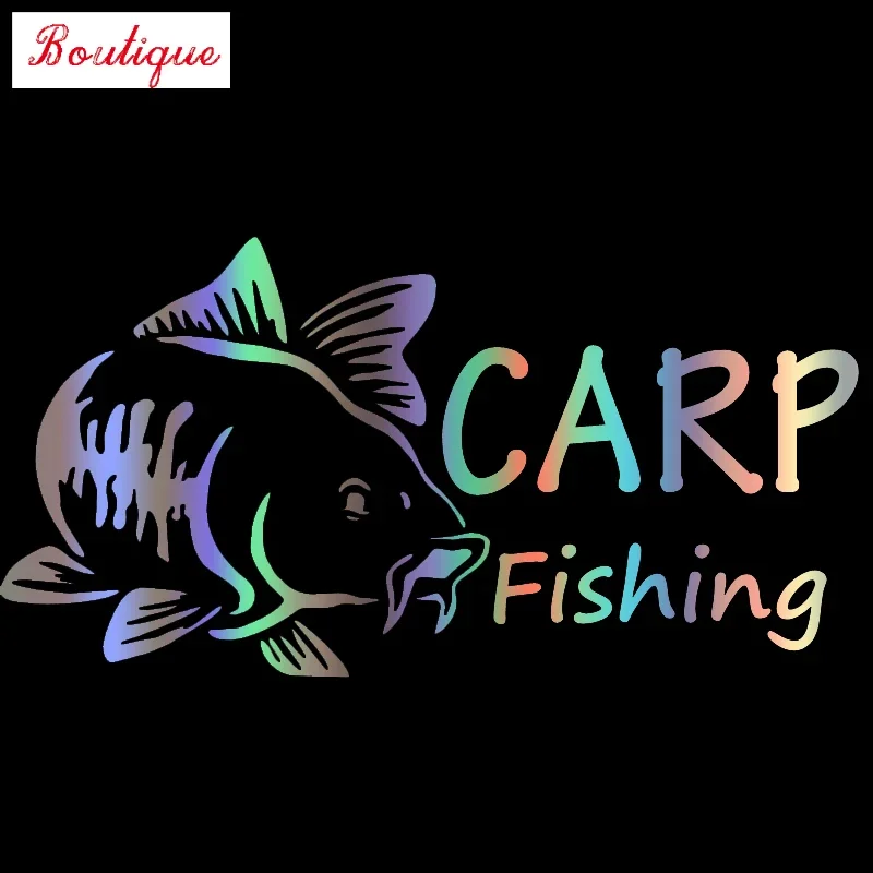 

40cmx20.5cm fun Carp Fishing Waterproof car stickers, DecalsPVC