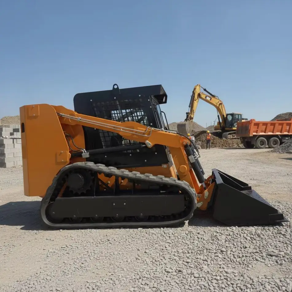 Custom Large Crawler Skid Steer Loader for Coal Blending Facility Operations CE Euro 5 Heavy Duty Machine
