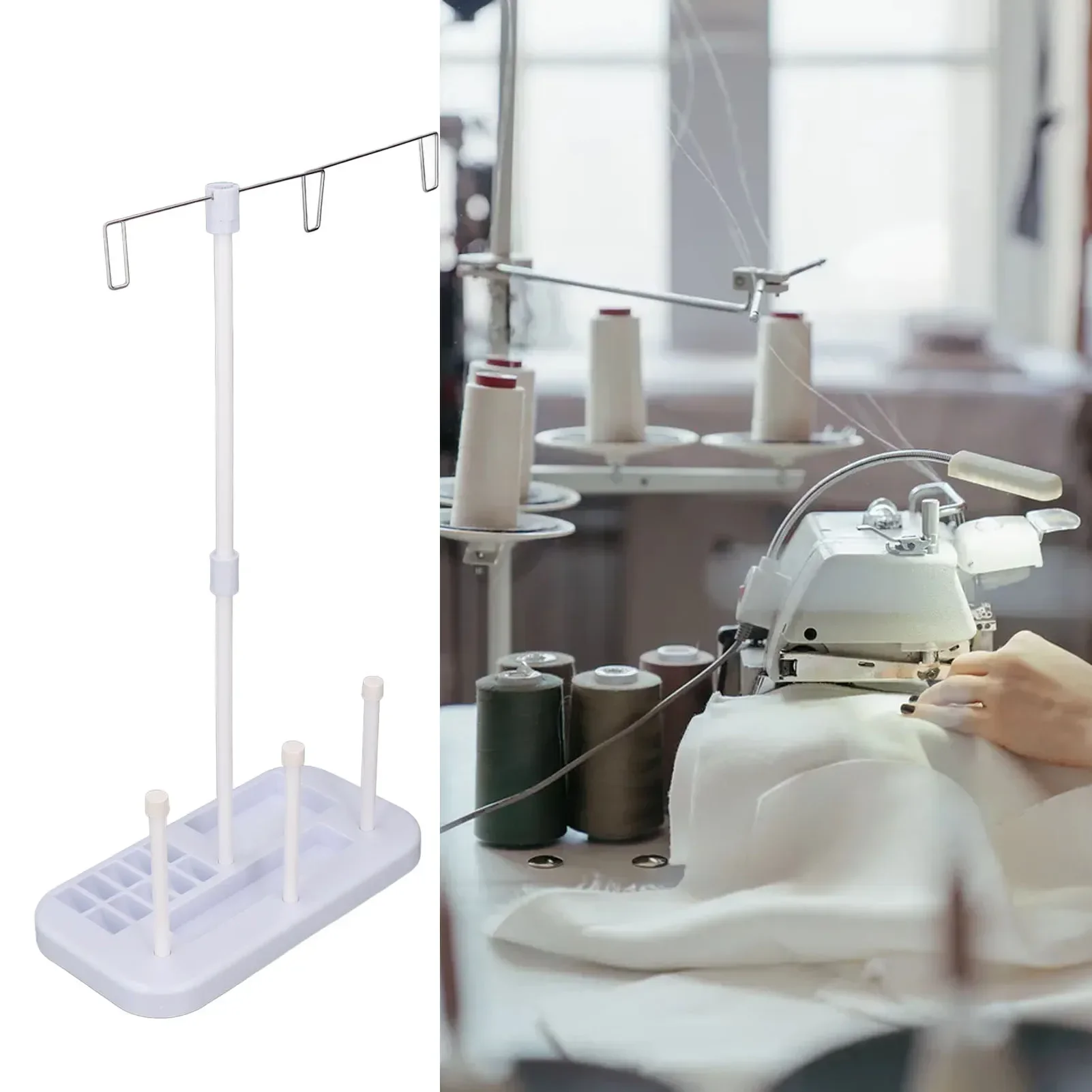 Sewing Machine Thread Stand Household Triple Spool Double Spool Detachable Easy Hanging Thread Holder For Embroidery
