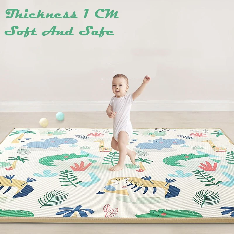 Carpet Play Mat 1cm XPE Environmentally Friendly Thick Baby Crawling Play Mats Folding Mat for Children\'s Safety Mat Rug Playmat