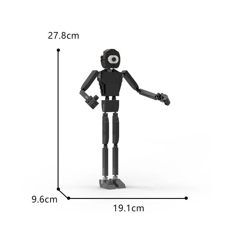 Kreative MOC Schrulligen Schwarz Einäugigen Dämon Baustein Spielzeug Anime Figuren Modell Montieren Desktop Ornamente DIY Spielzeug Geschenke