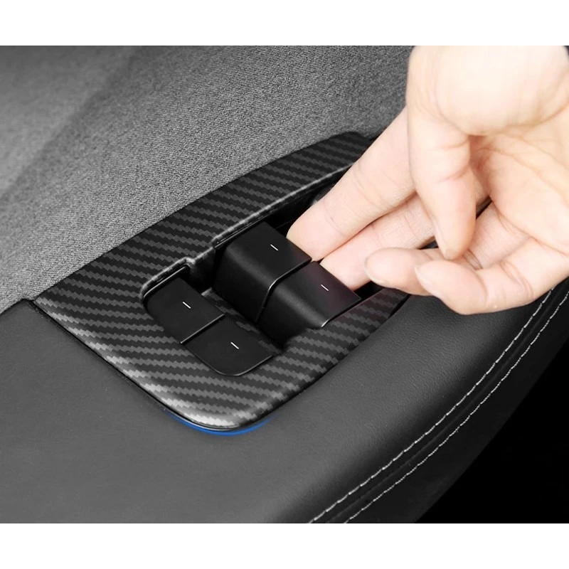 

For Tesla Model New Y Juniper Car Window Switch Decoration Cover Wear-Resistant Eco-Friendly Car Interior Mod Accessory Parts