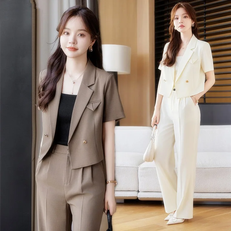 Casual Suit Jacket Women's Spring and Summer2024New Business Suit Temperament Goddess Style Formal Suit Spring Suit