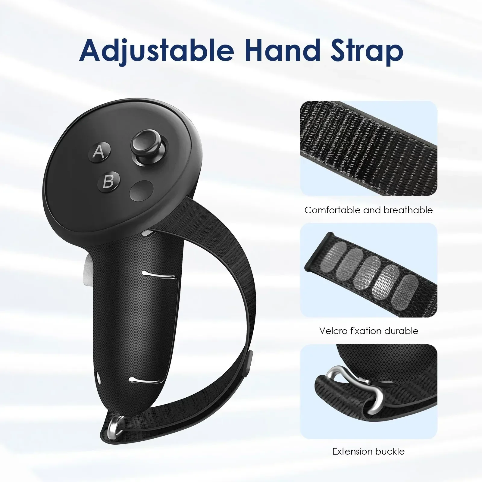 New suitable for meta Quest 3/3S handle anti slip protective cover finger tiger liquid silicone strap does not block signal