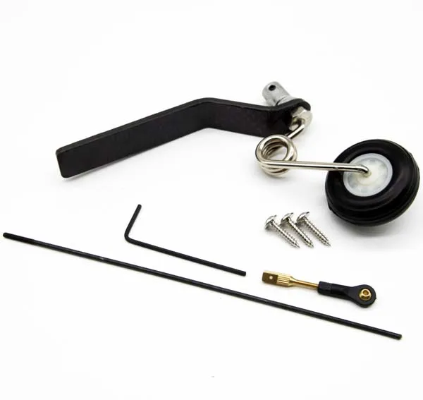 Ensemble de roue arrière en Fiber de carbone pour avions RC 26-50CC avec train d'atterrissage absorbant les chocs