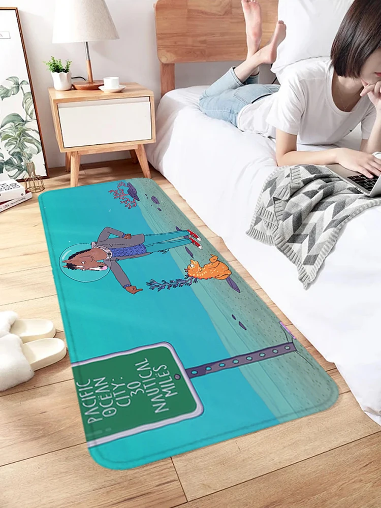 Entrance Doormat Living Room BOJACK HORSEMAN Rugs Foot Carpets Bathroom Rug Floor Mats Carpet Anti Slip Mat Home Hallway Decor