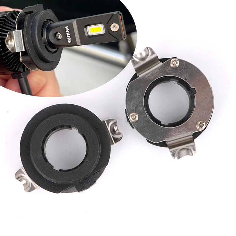 H7 LED-Adapterhalter für Mercedes Benz B C GLA Serie C250 C260 GLS450 ML350 GL450 GLA250 Scheinwerferlampen + Installationsschlüssel