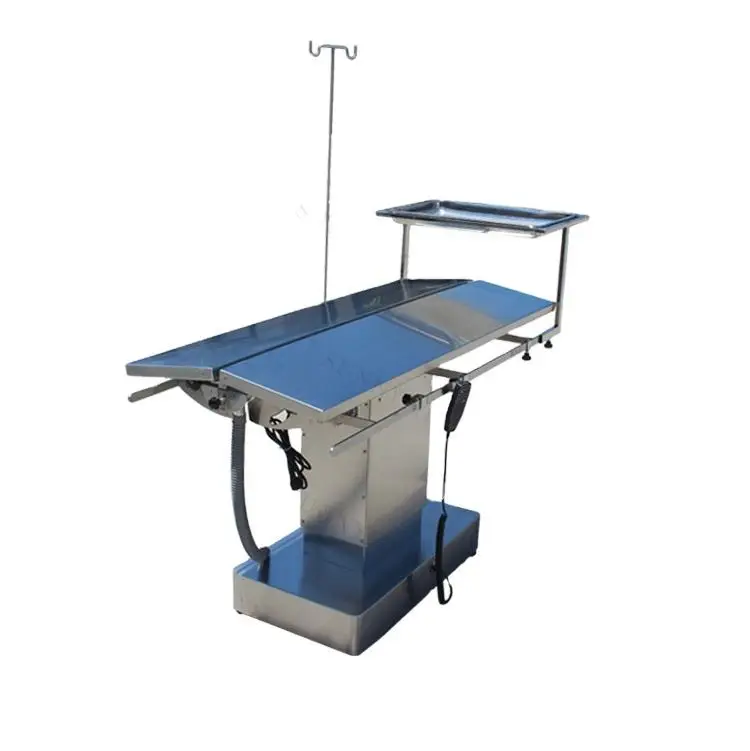 Dog cat animals stainless steel V type veterinary operating table with heated function veterinary surgical operating table price