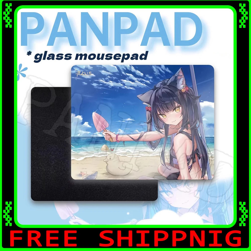 PAN Esports Glass Mousepad Smooth and Speed Mouse Pad FPS Coating Full Coverage Primer For TTK APEX CSGO PC Accessories Gifts