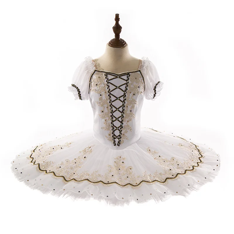 Profesjonalna biała baletowa spódniczka tutu dla dzieci, dziewcząt, kobiet i dorosłych, wysokiej jakości, szyta na miarę, idealna na występy sceniczne i konkursy, model z 2022 roku.
