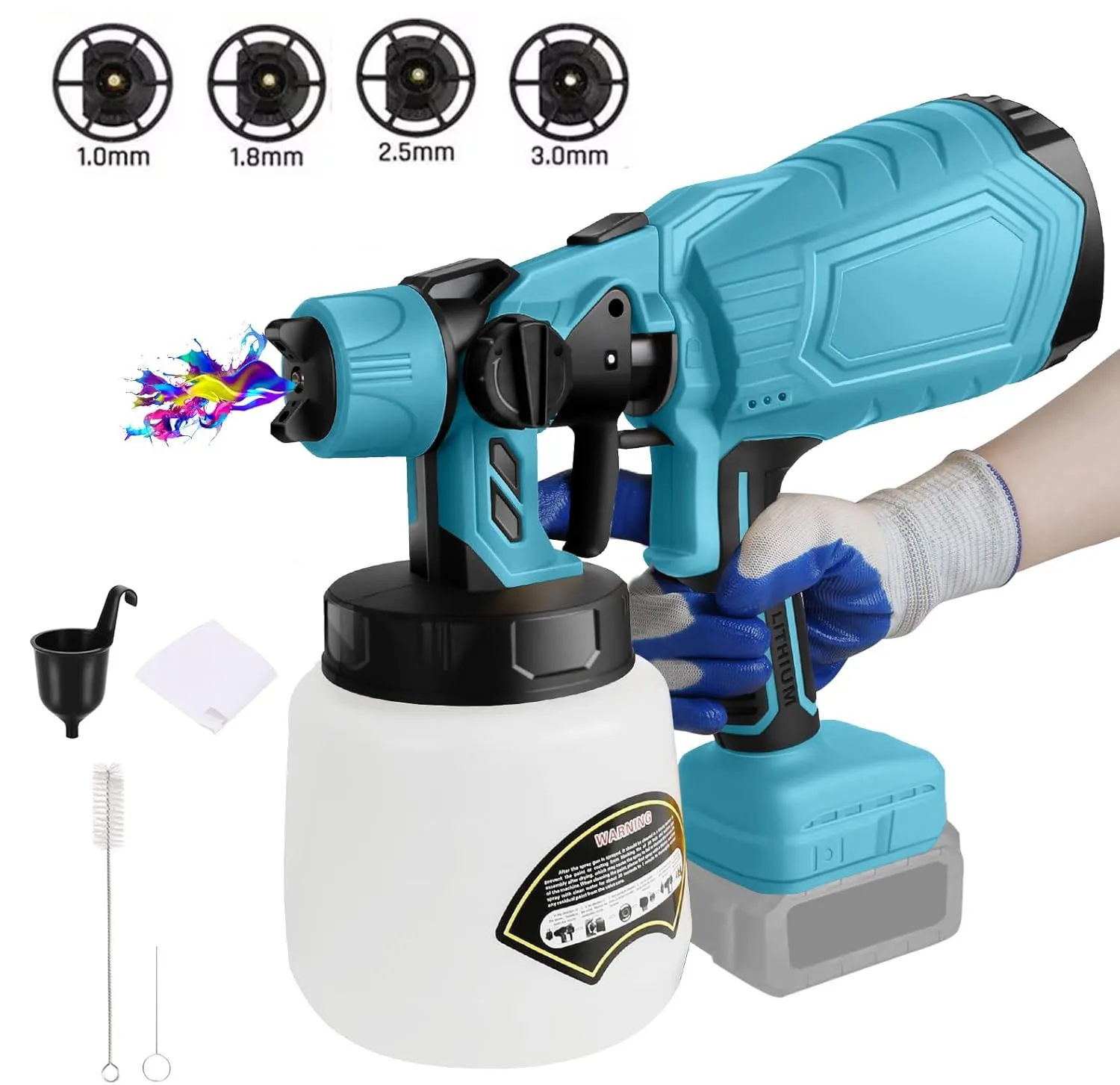 Cordless Paint Sprayer Paint Spraying Tools For Makita BL1830 Battery BL1840 BL1850 BL1860 Wide Range Multiple Spray Patterns