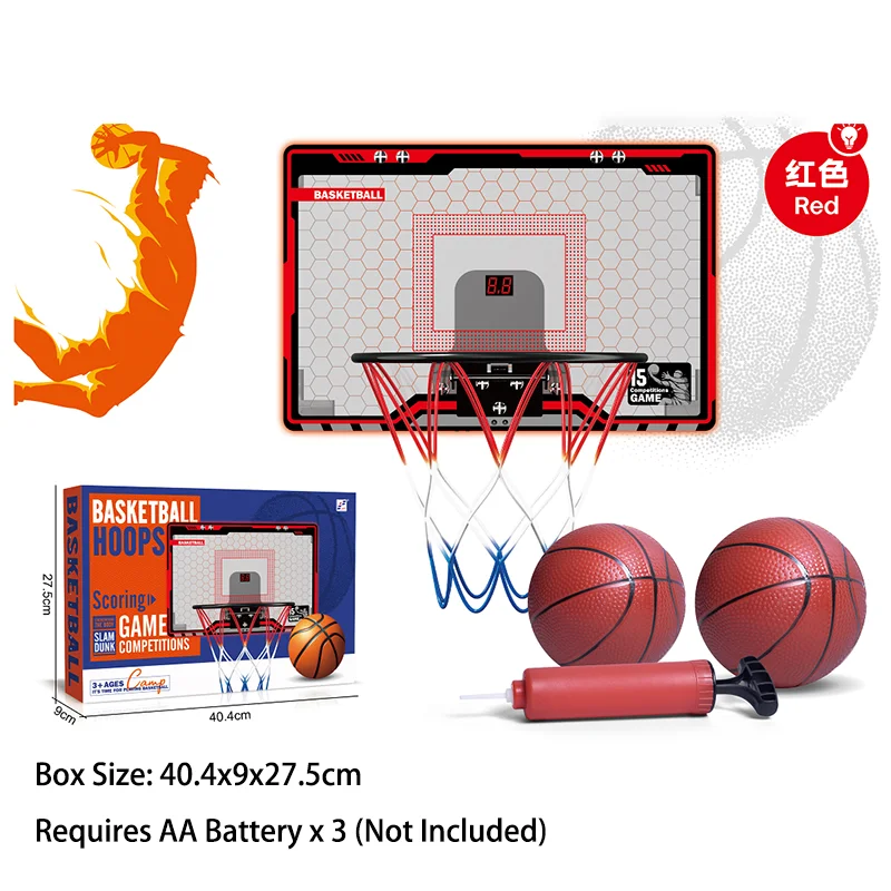 

Indoor Basketball Electronic Scoreboard Stand Hoop Foldable Outdoor Swimming Pool Game Sport Play Toys For Children 3+ Years Old