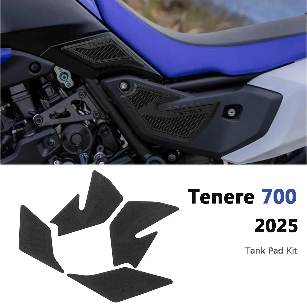 

Tank Pad Kit For YAMAHA Tenere 700 2025 High-Density Rubber Knee Grips Scratch Protection Side Pads Motorcycle Gas Tank Stickers