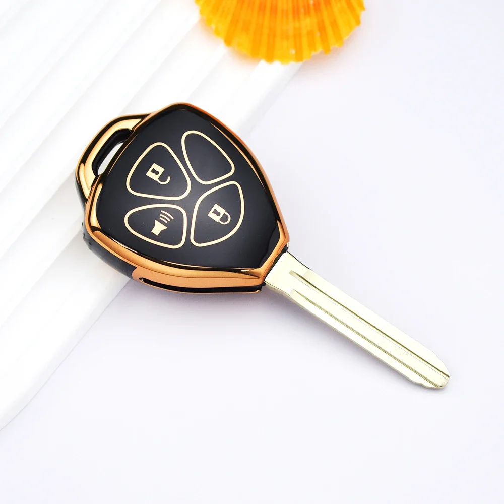 TPU Remote Key Shell Fob for Toyota Alphard Yaris Prado Tarago Camry Corolla RAV4 Hilux Vitz REIZ Crown Avalon Venza Keychain