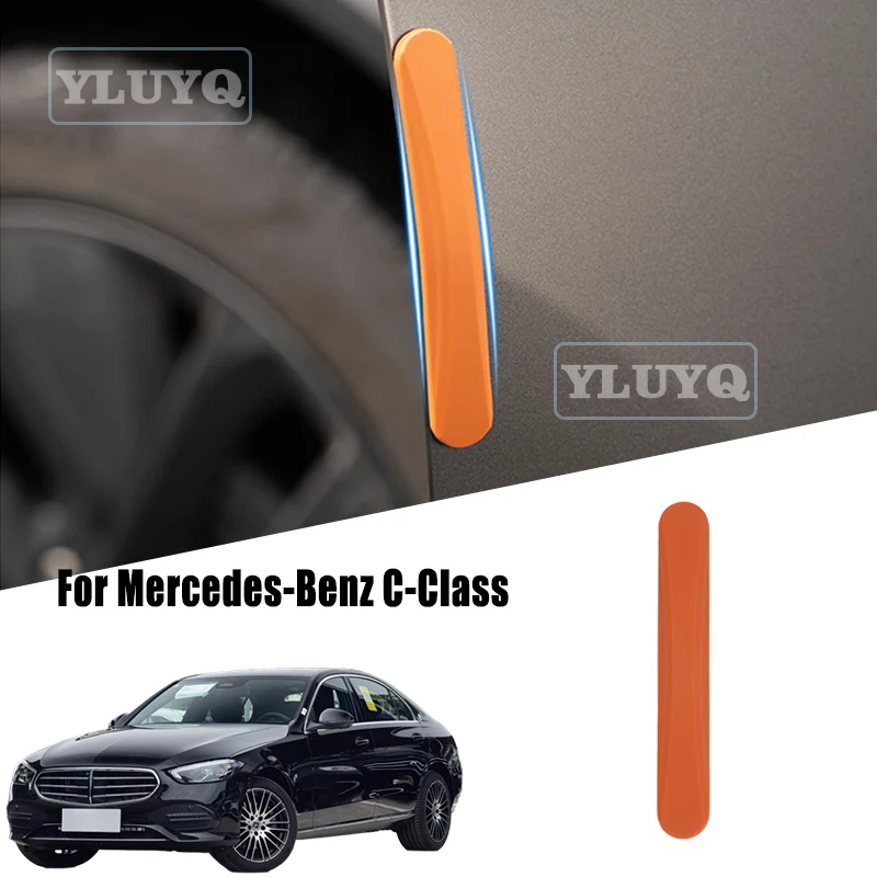 For Mercedes-Benz C-Class car door anti-collision strips, hidden silicone protective strips, automotive accessories