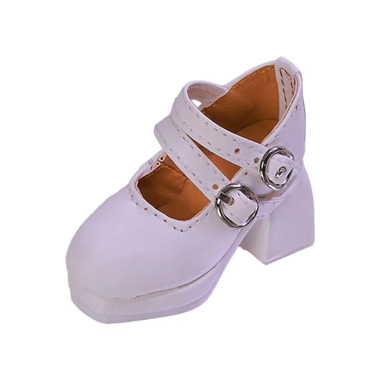 

1/4 Scale Shoes Model, Creative, Square Toe Shoes,Doll Accessories,Doll Dress up Sturdy Retro Miniature Fashion