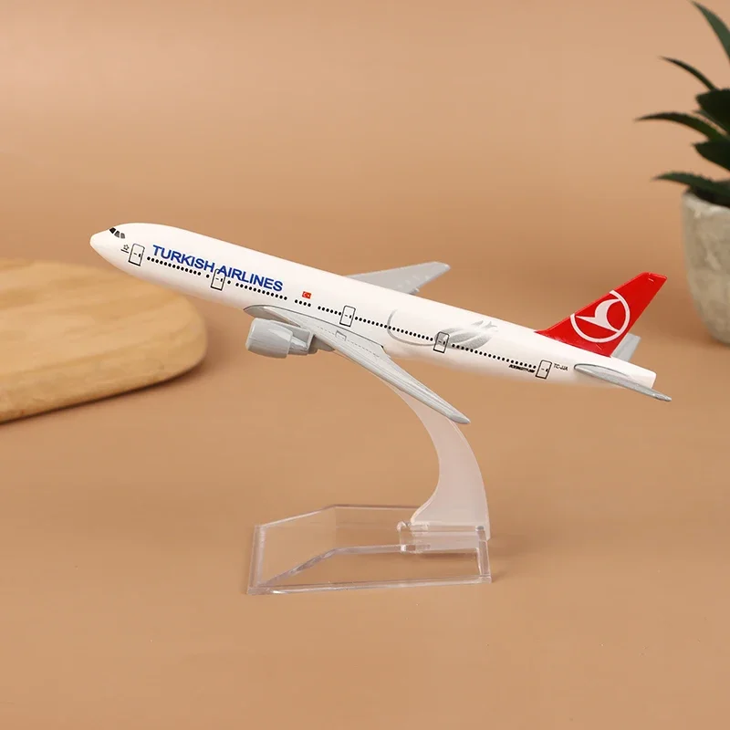 

16 см Türkiye Airlines Boeing 777, модель самолета из сплава, масштаб 1:400, металлическая копия самолета, литой под давлением самолет, авиационные коллекционные предметы