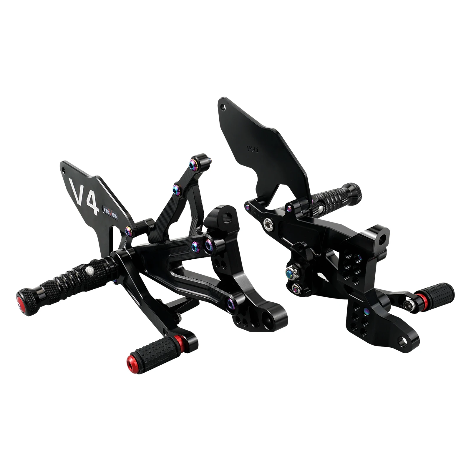 Moto Regolabile Rearset Poggiapiedi Per Ducati Panigale V4 V4R V4S 2018-2022 2019 2020 Poggiapiedi Pedane Pedane