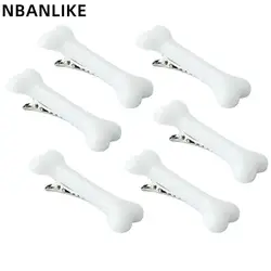 2Pcs/Pack Cute Personality Dog Bone Design Barrettes Fashion Lovely Hair Clips Hair Accessories