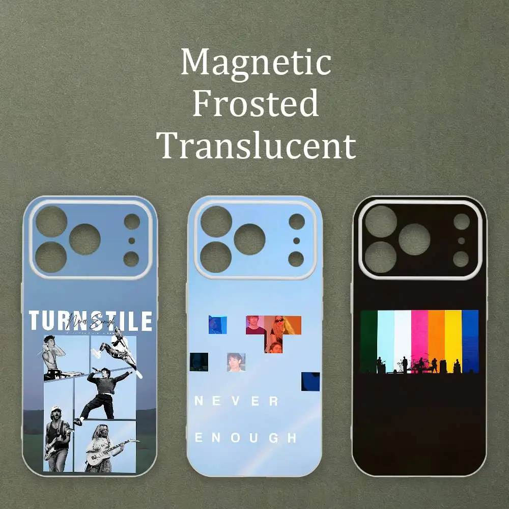 

T-Turnstile Never Enough Printed Case For MagSafe Matte Frosted Semi Clear TPU For iPhone 15 17 16 11 12 14 13 Pro Max