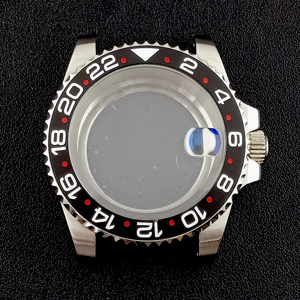 NH35 حافظة ساعة أوتوماتيكية للرجال 40 مللي متر حافظة من الفولاذ المقاوم للصدأ زجاج الياقوت مناسبة لملحقات ساعة الحركة NH34/NH35