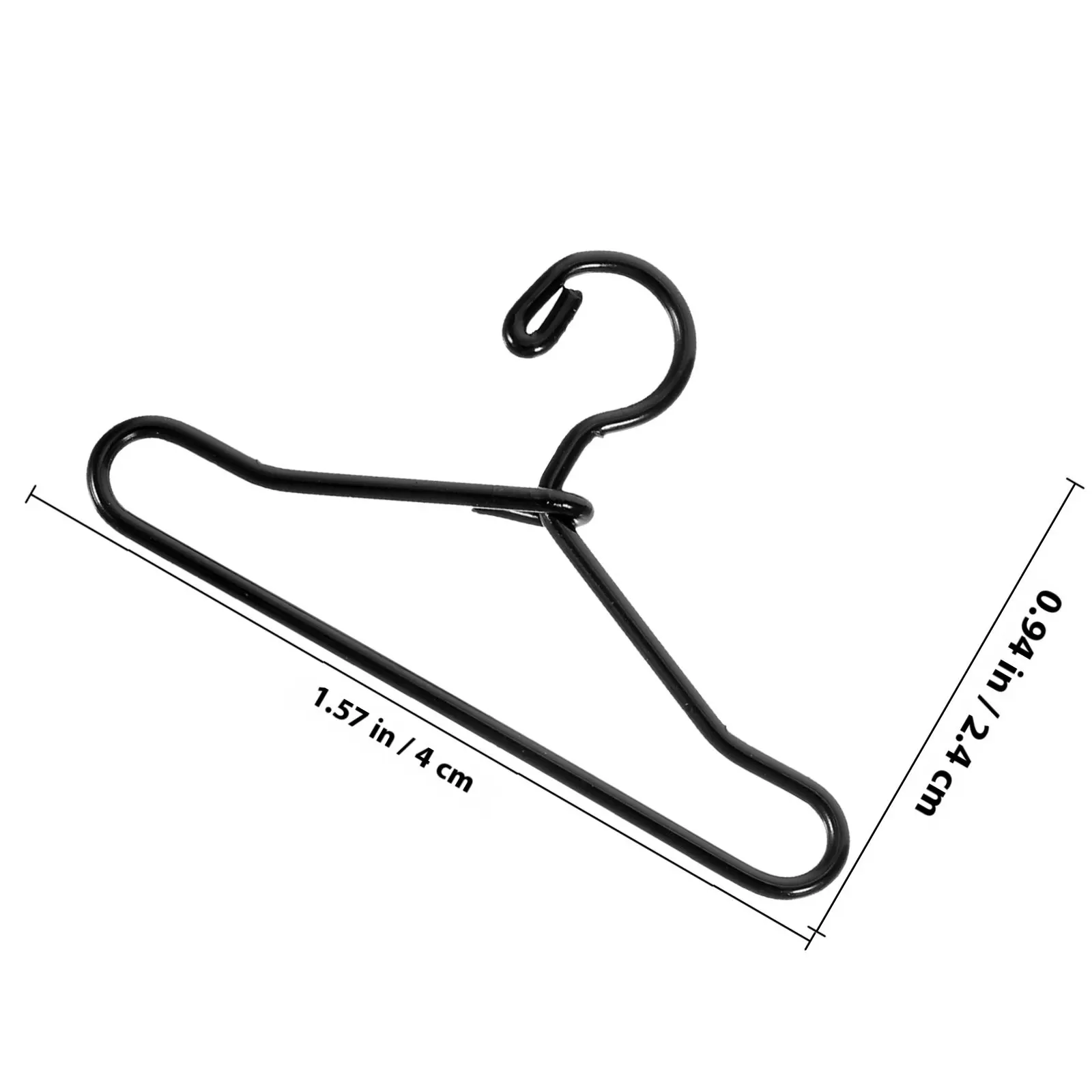 20Pcs Premium Iron Mini Clothes Hangers for Dollhouse Miniature Decor Small Space Organization Delicate Tiny House Hangers