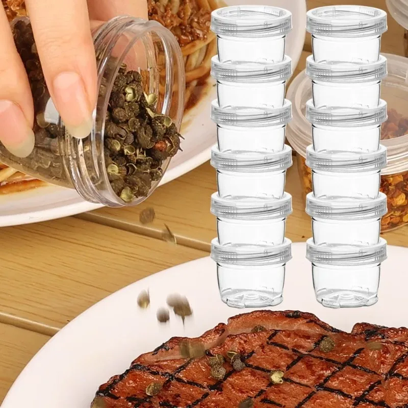 

3PCS Seasoning Bottles Condiment Container Portable Travel Spice Container for Picnic Cooking Barbecue Camping Spice Kit