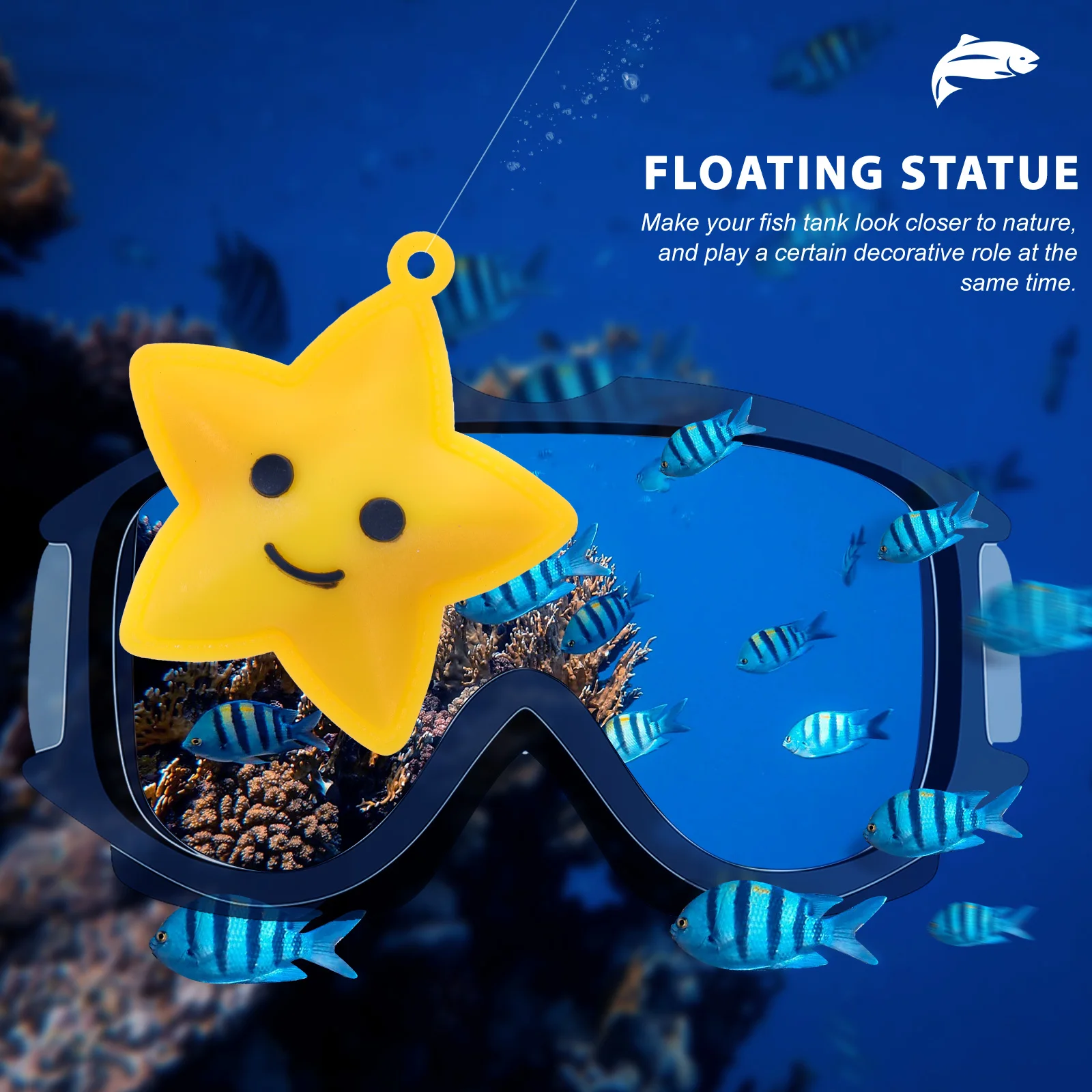 

3pcs Tank Decoration Aquarium Ornaments Floating Cartoons Soft Rubber Vivid Statue Aquarium Layout Props Fish Accessories Safe