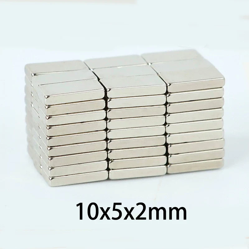 10/20/50 Stück rechteckige Magnete 10 x 5 x 2 mm für Schranktürschnäpper, Whiteboard, Heimwerkerhandwerk, Schilder, Heimorganisation