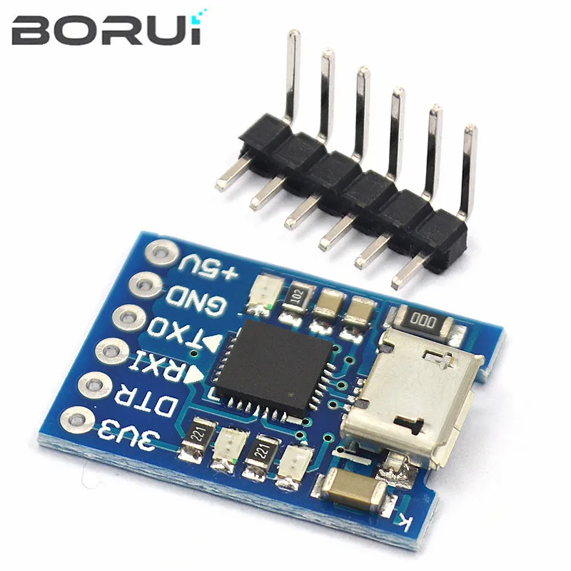 1pcs CP2102 MICRO USB naar UART TTL Module 6Pin Seriële Converter UART STC Vervangen FT232