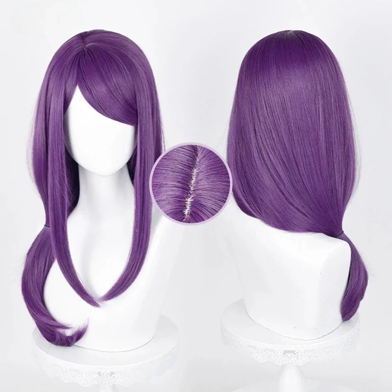 Anime Cosplay Kamishiro Rize Cosplay Wig 70cm Purple Rize Kamishiro Wigs Heat Resistant Synthetic Hair Wigs Halloween Party image 5
