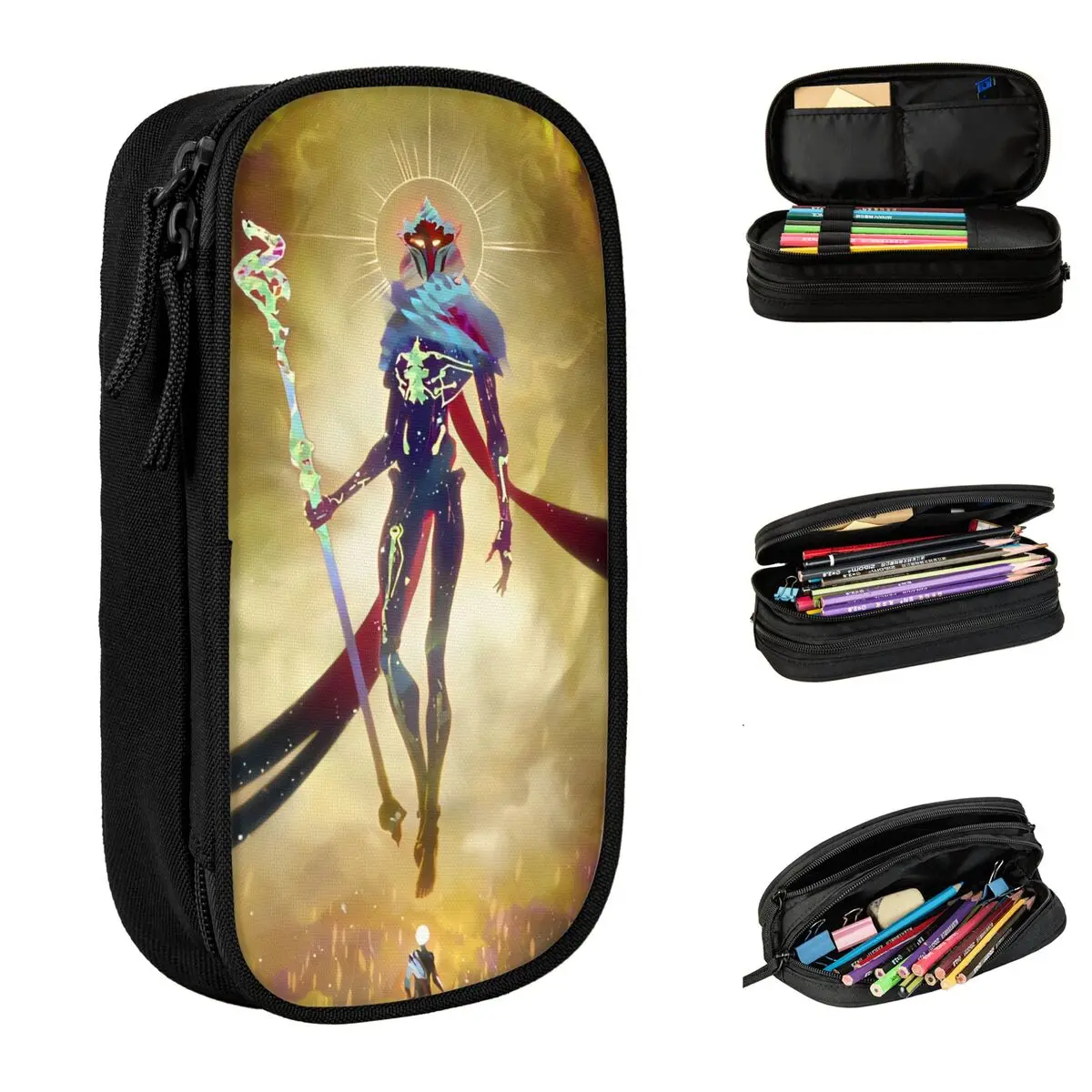 Viktor Arcane Viktor Pencil Case Pen Box Bags for Student Large Storage School Supplies Cosmetic Pencilcases