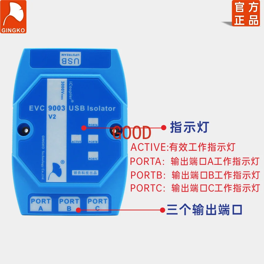 USB-изоляция Изолятор EVC9003, плата защиты HUB ADUM4160 промышленного класса
