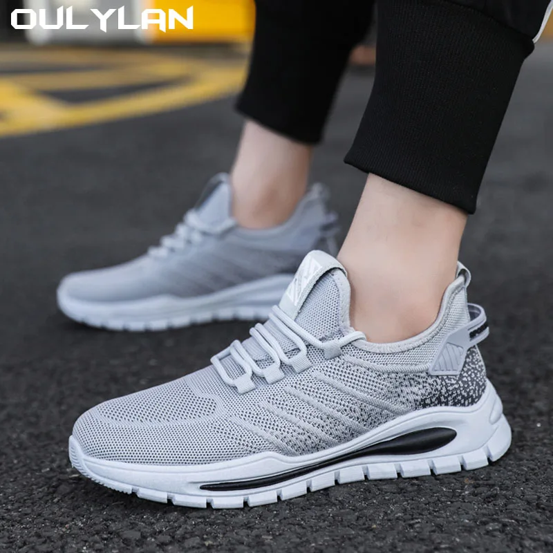 Oulylan Walking Footwears tenisówki męskie Trend buty do biegania dla mężczyzn oddychające klasyczne sportowe obuwie męskie